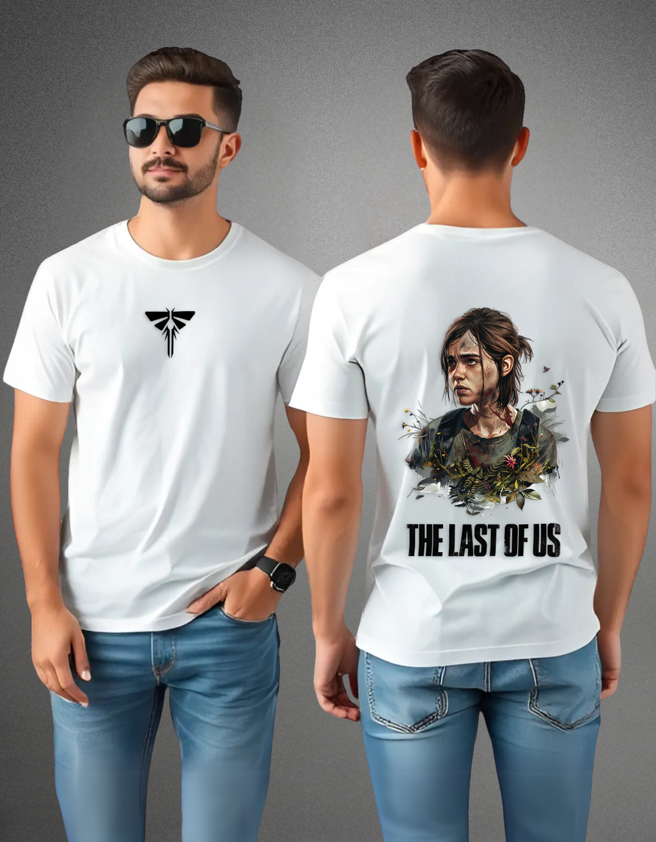ellie last of us front back model white